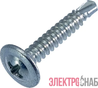 Саморез металл-металл 4.2х25 прессшайба сверло цинк (уп.12шт) европодвес СТРОЙМЕТИЗ 2060081