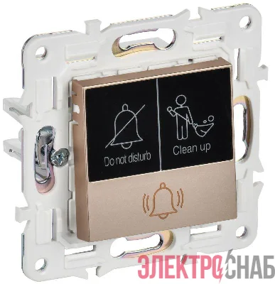 Кнопка звонка SKANDY 10А SK-V17Sa для отелей с индикацией песочн. IEK SK-V14-2-10-K98