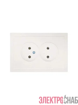 Розетка 2-мест. б/з СП ZIMA IP20 16А ПБТ безвинт. зажим слон. кость LEZARD 704-9000-128BQC