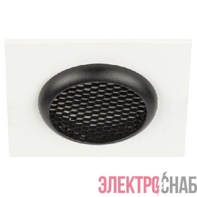 Светильник KL110 MR16 GU5.3 встраив. алюм. WH/BK бел./черн. матов. ЭРА Б0061531