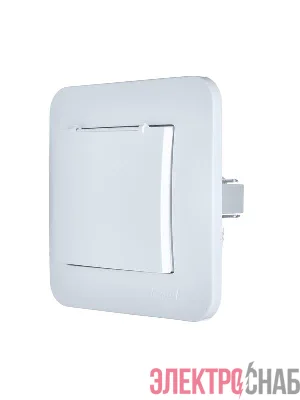 Розетка 1-м СП ASTI 16А IP20 с заземл. с крышкой термопласт в сборе бел. LEZARD 7081-0202-123В