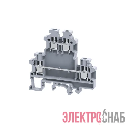 Клемма двухярусная винтовая OptiClip CDL-4-2L-I сер. КЭАЗ 289803