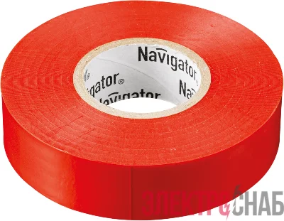Изолента ПВХ 15мм (рул.10м) красн. NIT-B15-10/R Navigator 71230