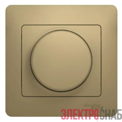 Светорегулятор (диммер) СП Glossa 300Вт поворот. в сборе титан SchE GSL000434