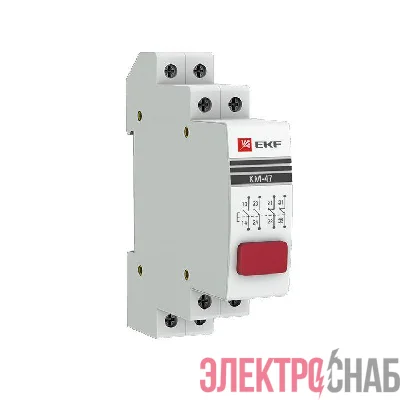 Кнопка модульная КМ-47 красная EKF mdb-47-red-pro