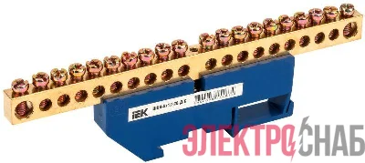Шина нулевая на DIN-изол. ШНИ-8х12-20-Д-С IEK YNN10-812-20D-K07