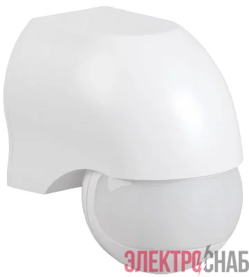 Детектор движения ДД 010 1100Вт угол. обз. 180град. IP44 бел. IEK LDD10-010-1100-001