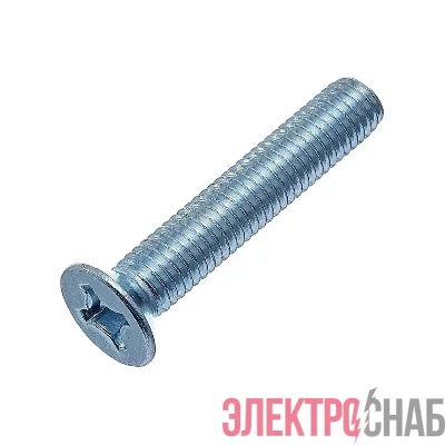 Винт с потайной головкой М4х30 DIN 965 класс прочн. 4.8 цинк (пакет) (уп.300шт) СТРОЙМЕТИЗ UTORM3090668