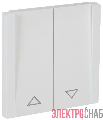 Выключатель жалюзи СП FORTE&PIANO 10А FP211 бел. IEK FP-V15-0-10-1-K01