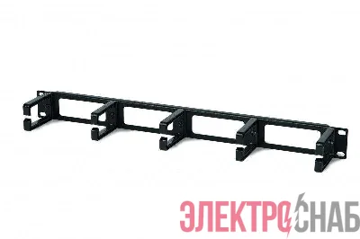 Организатор CM-1U-PL кабельный с пласт. кольцами 19дюйм 1U Hyperline 15446
