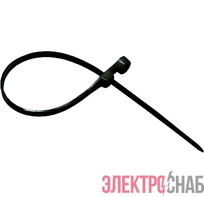 Хомут кабельный под винт 3.6х150 нейл. черн. (уп.100шт) Rexant 07-0155