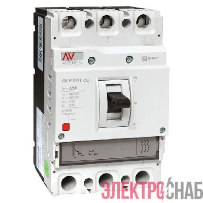 Выключатель автоматический 3п 225А 35кА AV POWER-2/3 TR AVERES EKF mccb-23-225-TR-av