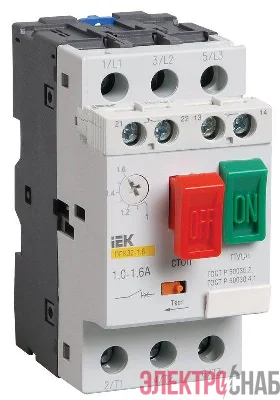 Пускатель ПРК32-10 In10А Ir6-10А Ue 660В ИЭК DMS11-010