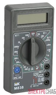 Мультиметр цифровой Universal M838 IEK TMD-2S-838