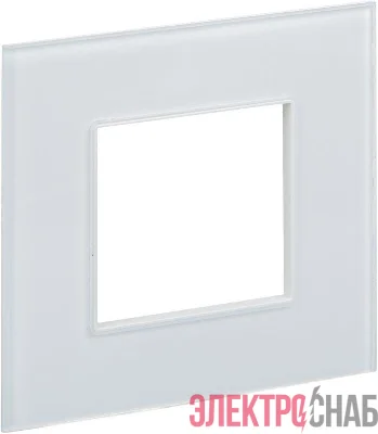 Рамка 1-м SKANDY SK-F21W стекло арктич. бел. IEK SK-M12-G-K01