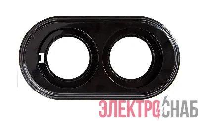 Рамка 2-м ретро пластик. черн. Bironi BF1-620-23