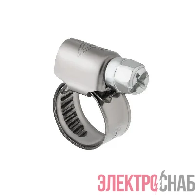 Хомут червячный 8-12/9-0.6мм нержавеющая сталь W2 (уп.50шт) Rexant 07-0708