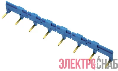 Соединитель шинный 8п для розеток 95.63 95.65 95.75 95.75.9 95.83.1 95.85.1 син. FINDER 09508