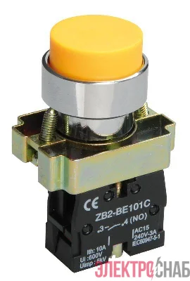 Кнопка LAY5-BL51 1НО без подсветки желт. KARAT IEK BBT71-BL-K05