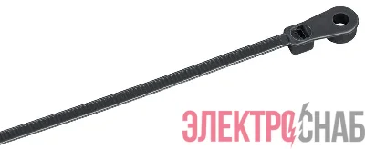 Хомут 3.6х150мм P6.6 с винтовым креплением черн. (уп.100шт) IEK UHH12-D036-150-100-K02