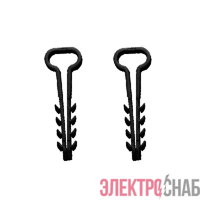 Дюбель-хомут для плоского кабеля 5-10мм черн. (уп.100шт) TOKOV ELECTRIC TKE-DH-5-10-PK-C05