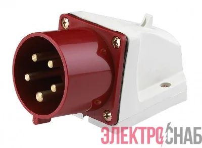 Вилка стационарная 525 32А 3P+PE+N 380В IP44 ВС-102 DEKraft 26024DEK