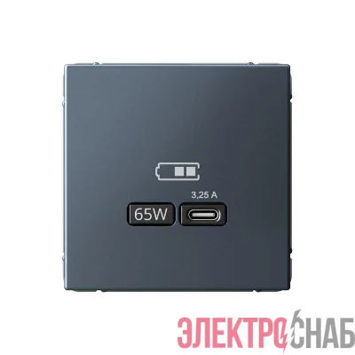 Розетка USB ArtGallery тип C 65Вт QC PD высокоскор. ЗУ механизм грифель SE GAL000727