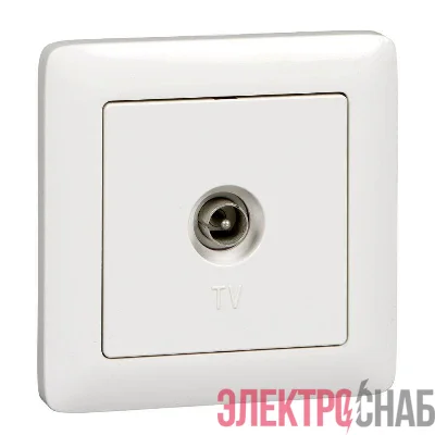 Розетка телевизионная оконечная TV СП Хит бел. SE RAT-1S3-B