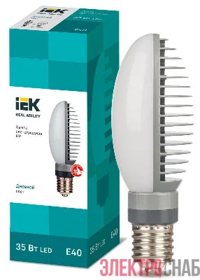 Лампа светодиодная HP 35Вт 5000К E40 120град. 230В пов. цоколь IEK LLE-HPR-035-230-50-E40