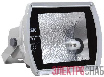 Прожектор ГО02-150-02 150Вт Rx7s металлогалог. сер. асимметр. IP65 IEK LPHO02-150-02-K03