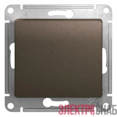 Переключатель проходной 1-кл. СП Glossa 10А IP20 (сх. 6) 10AX механизм шоколад. SE GSL000861