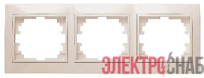 Рамка 3-м СП Plano 1-503-02 гор. сл. кость Intro Б0027628