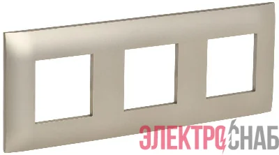 Рамка 3-м SKANDY SK-F03Sh шампань IEK SK-M32-K37