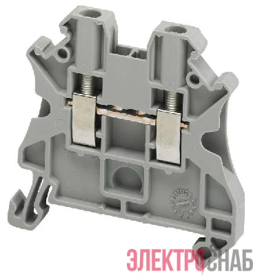 Клеммник винт. проходной 2.5кв.мм 2 точки подкл. сер. SchE NSYTRV22