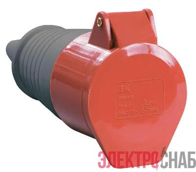 Розетка кабельная 32А 380В 3P+PЕ ССИ-224 IP44 IEK PSR22-032-4