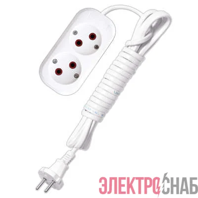 Удлинитель 2х3м без заземл. 6А IP20 У6-011 ШВВП 2х0.75 UNIVersal 9631912