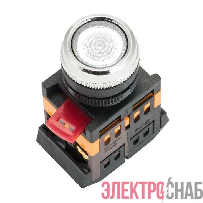 Кнопка ABLFS-22 с подсветкой бел. NO+NC 230В PROxima EKF ablfs-22-w