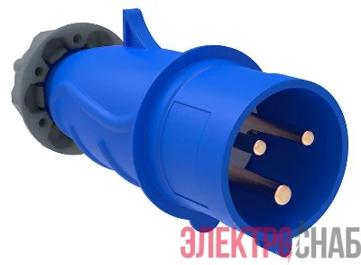 Вилка эл. каб. 16А 2P+PE 220В IP44 MAGNUM ССИ-013 IEK PSN01-016-3