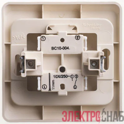 Переключатель 1-кл. СП Этюд 10А крем. SchE BC10-004K