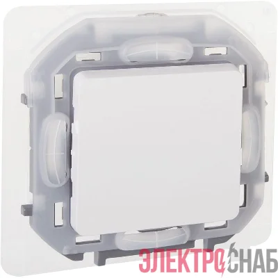 Переключатель 1-кл. Inspiria 10А IP44 250В 10AX механизм бел. IEK 673670