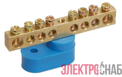 Шина нулевая ШНИ-6х9-24 У1-С на 1-м угл. изол. IEK YNN10-69-24C1-K07