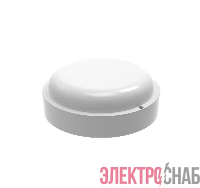 Светильник светодиодный ЖКХ LITE D155х52 15Вт 1200лм 6500К 200-240В IP65 круг бел. Gauss 126418315