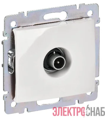 Розетка телевизионная TV СП Valena 2400МГц механизм бел. (DIY-упак.) IEK 694284