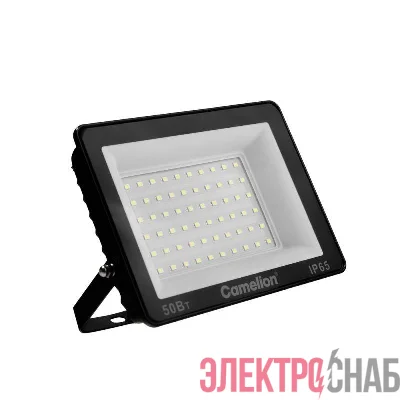 Прожектор LFL-5004 C02 (LED SMD 50Вт 5000лм 230В 6500К 153х136х30) черн. Camelion 16332