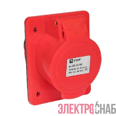 Розетка скрыт. уст. 32А 380В 3P+РЕ+N IP44 (425) EKF ps-425-32-380