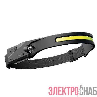 Фонарь аккумуляторный налобный AccuFH3-L3W/L3W-FLEX 3Вт COB+3Вт XPE 1200мАч с функцией управления жестами 5 режимов ФАZА 5044937