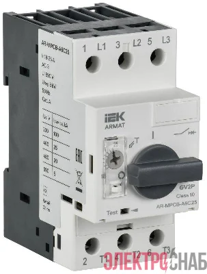 Выключатель автоматический защиты двигателя ARMAT A6 GV3P 18-25А IEK AR-MPCB-A6C25