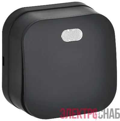 Выключатель 1-кл. ОП GLORY ВС20-1-1-ХЧм 10А с индикацией черн. матов. IEK EVH11-K02M-10