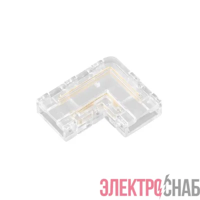Коннектор угловой FIX-MONO-8mm-2pin-STS прозр. (уп.10шт) Arlight 047195