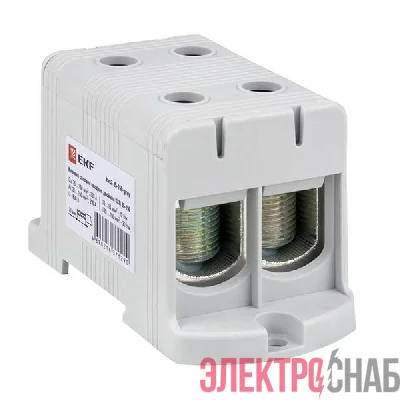 Клемма силовая вводная двойн. КСВ 35-150кв.мм сер. PROxima EKF kvs2-35-150-grey